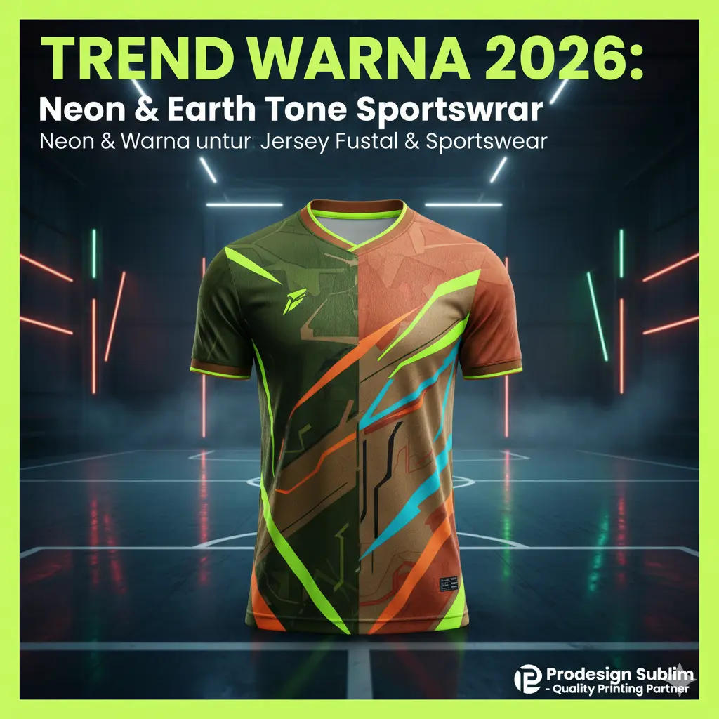 Trend Warna Neon & Earth Tone untuk Jersey Futsal & Sportswear 2026