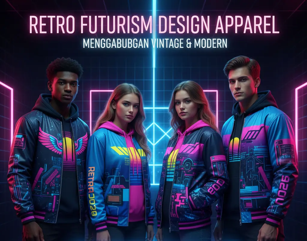 Retro Futurism Menggabungkan Vintage & Modern di Desain Jaket & Hoodie